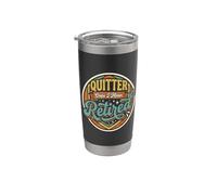 Quitter Oops I Mean Retired Blagues sur la retraite - Gobelet isotherme en acier inoxydable double paroi