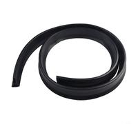 QuivyLivy Barrière d'eau en silicone pour douches sans boucles, séparateur de baignoire flexible et antidérapant avec base en acrylique, joint de seuil de pièce humide et cuisine (noir, 200 cm)