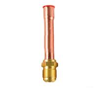 QuivyLivy Connecteur de tuyau en cuivre pour climatisation SAE Flare Raccord fileté en laiton Joint Union Joint HVAC Branch Pipe Coupler Charge Port Valve pour (1/2 SAE (12,7 mm)