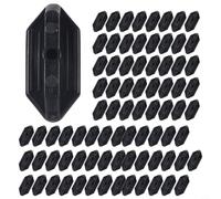 QuivyLivy Lot de 100 clips de terrasse composites invisibles pour planches WPC, entretoises haute résistance aux intempéries sans vis visibles, montage facile pour terrasse extérieure