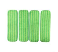 QuivyLivy Tampons de balai réutilisables en microfibre pour Swiffer PowerMop, recharges lavables pour serpillères de 33 à 38,1 cm, têtes de nettoyage pour sols en bois dur, animaux domestiques (vert)