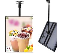 Quixnova Panneau publicitaire Lumineux LED, Cadre d'affichage Mural, Panneau d'affichage Lumineux LED en Verre trempé Ultra-Fin pour Restaurants, Bars et magasins VerticalScreen-30×40cm