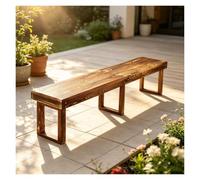 Qulamrdk Banc en Bois Pliant 180 Cm Vintage Extérieur De Terrasse | Stable Montage Facile Interieur pour Camping, Fête, Pique-Nique 180 X 28 X 43 Cm