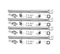 QuliMetal 31-45cm Brûleur Universel Pièces détachées pour Landmann Triton 2, Enders Monroe, Tepro, Campingaz, Taino, Proficook, Barbecook, Brûleur Tubulaire Réglable, 4 pièces