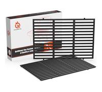 QuliMetal 48cm Grilles de Cuisson en Fonte pour Barbecue à Gaz Weber Genesis II E/S-310, EX315, 310/335 et Genesis II LX E-340/S-340, pour Weber 66095 66802,66805, 2 Pièces