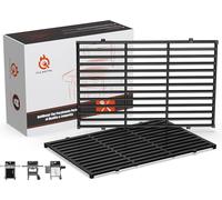 QuliMetal 7638 Grilles en Fonte émaillée pour Weber Spirit 300 & Spirit II 300, Spirit E/S-310 E/S-320 E/S-330, 44 × 30 cm, compatibles Spirit 700 900, Genesis Silver/Gold B & C