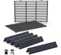 QuliMetal Flavorizer Bars & grilles pour Weber Spirit E-310/320/330/315 GS4 Spirit II E-310/S-310/E-330 (Commandes frontales), pièces Acier émaillé pour Weber 7636/7638/7639