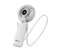 QUMOX Ventilateur Brumisateur Portable, B1296, Blanc | Combine un flux d’air rafraîchissant avec une brumisation fine pour une sensation de fraîcheur agréable par temps chaud.