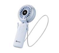 QUMOX Ventilateur Brumisateur Portable, B1298, Bleu | Combine un flux d’air rafraîchissant avec une brumisation fine pour une sensation de fraîcheur agréable par temps chaud.