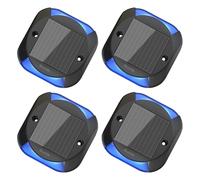 Quntis Lot de 4 Lampe Solaire Exterieur Bidirectionnel, Bleu, IP65 Étanche | Éclairage Bidirectionnel, Auto Allumage Soir, Installation Sans Fil, pour Jardin Patio Garage Marche Escalier