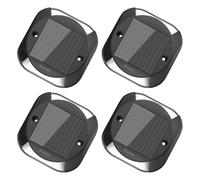 Quntis Lot de 4 Lampe Solaire Exterieur Blanc Froid 6500K, IP65 Étanche | Éclairage Bidirectionnel, Auto ON/OFF, Sans Fil, Installation Facile, pour Jardin Patio Garage Marche Escalier