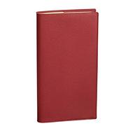 Quo Vadis - 1 Agenda Semainier de Poche Italnote Prestige - Couverture Impala Rouge - Novembre 2026 à Décembre 2027 - Format 8,8 x 17 cm