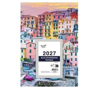 QUO VADIS - 1 Plaque NOVA - Dimension 18 x 26 cm - Avec Bloc Calendrier à Effeuiller Éphémérides Neutres - Janvier 2027 à Décembre 2027 - Visuels Aléatoires