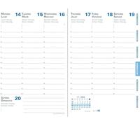 Quo Vadis - 1 Recharge Pour Agenda Semainier AFFAIRES Multilingue - Reliure Brochée - Décembre 2026 à Décembre 2027 - Format 10 x 15 cm