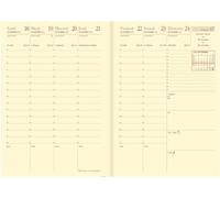Quo Vadis - 1 Recharge Pour Agenda Semainier Affaires Prestige - Reliure Brochée - Décembre 2026 à Décembre 2027 - Format 10 x 15 cm