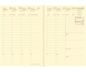 Quo Vadis - 1 Recharge Pour Agenda Semainier Affaires Prestige - Reliure Brochée - Décembre 2026 à Décembre 2027 - Format 10 x 15 cm