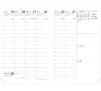 Quo Vadis - 1 Recharge Pour Agenda Semainier Affaires - Reliure Brochée - Décembre 2026 à Décembre 2027 - Format 10 x 15 cm