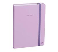 Quo Vadis - Agenda année scolaire - 2026-2027 - Eurotextagenda - Journalier - Multilingue - Pastel - Violet - 12 mois de août à juillet - 12x17 cm - Papier Clairefontaine blanc - Fabrication française