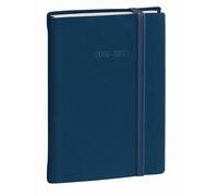Quo Vadis - Agenda année scolaire - 2026-2027 - Eurotextagenda - Journalier - Multilingue - Silk - Bleu marine - 12 mois de août à juillet - 12x17 cm