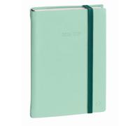 Quo Vadis - Agenda année scolaire - 2026-2027 - Eurotextagenda - Journalier - Multilingue - Silk - Vert clair - 12 mois de août à juillet - 12x17 cm