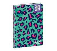 Quo Vadis - Agenda année scolaire - 2026-2027 - Hebdocolor 15 - Semainier Horizontal - Français - Canopy - Panthère - 12 mois de août à juillet - 10x15 cm