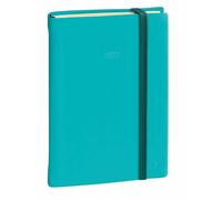 Quo Vadis Agenda Daily Pocket ML Silk - Journalier 8,5x13 cm, élastique, 12 mois, Bleu G