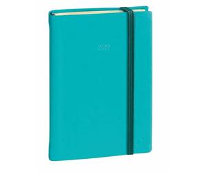 Quo Vadis - Agenda - 2026 - Daily Pocket - Journalier - Multilingue - Silk - Bleu - 12 mois de janvier à décembre - 8,5x13 cm - Papier Clairefontaine ivoire - Fabrication française