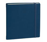 Quo Vadis - Agenda - 2026 - Exécutif Prestige - Semainier Planning - Multilingue - Silk - Bleu marine - 13 mois de décembre à décembre - 16x16 cm - Papier Clairefontaine ivoire - Fabrication française