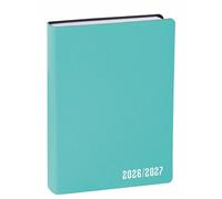 Quo Vadis - Agenda année scolaire - 2026-2027 - Eurotextagenda - Journalier - Multilingue - Galaxy - Vert - 12 mois de août à juillet - 12x17 cm - Papier Clairefontaine blanc - Fabrication française