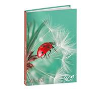 Quo Vadis - Agenda année scolaire - 2026-2027 - Eurotextagenda - Journalier - Multilingue - Mes potes à pattes sauvages - Coccinelle - 12 mois de août à juillet - 12x17 cm