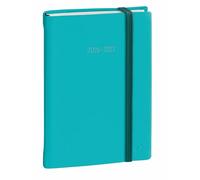Quo Vadis - Agenda année scolaire - 2026-2027 - Eurotextagenda - Journalier - Multilingue - Silk - Bleu - 12 mois de août à juillet - 12x17 cm - Papier Clairefontaine blanc - Fabrication française