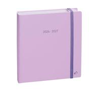 Quo Vadis - Agenda année scolaire - 2026-2027 - Exécutif Septembre Color - Semainier Planning - Multilingue - Pastel - Violet - 13 mois de août à août - 16x16 cm