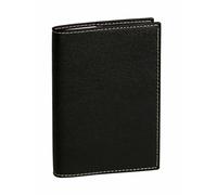 Quo Vadis - Agenda semainier Club 16 mois 2025-2026 18x24 cm Noir - Papier Clairefontaine blanc