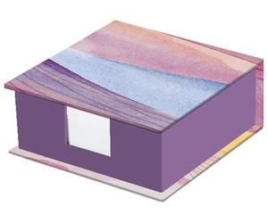 Quo Vadis - Bloc cube - Iconique - Strate - 11x11x4,5 cm - Papier Clairefontaine blanc