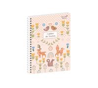 Quo Vadis - Cahier de textes - Spiralé - Français - Animascot - scandinavia - Journalier - 15x21 cm - Papier Clairefontaine blanc - Fabrication française