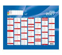 Quo Vadis Calendrier mural annuel Rentrée des classes 7 mois par face - 27 x 21 cm - 2026/2027