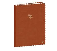 Quo Vadis - Carnet de notes - Festy - Marron - Pages Lignées - 15x21 cm - Papier Clairefontaine blanc - Fabrication française