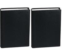 Quo Vadis - Collection : Impala ABP2 - Agenda civil - Journalier - Format : 12x17 cm - Coloris : Noir - Année : 2024 (Lot de 2)