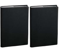 Quo Vadis - Collection : Impala RANDONNEE - Agenda civil - Semainier - Format : 9x12,5 cm - Coloris : Noir - Année : 2024 (Lot de 2)