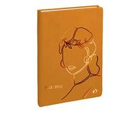 Quo Vadis - Collection : Paco EUROTEXTAGENDA - Agenda année scolaire - Journalier - 12x17 cm - Edition multilingue - 12 mois août-juillet - Miel - Année 2022-2023, 1282119Q