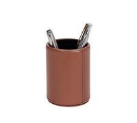 Quo Vadis - Pot à crayons - Satiny - Marron - 10x7 cm Cuir pleine fleur de vachette