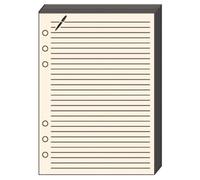 Quo Vadis - Recharge Organiseur - FICHES NOTES T14 Ivoire - 8x12,5 cm