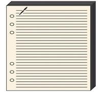 Quo Vadis Recharge Accessoires Organiseur Fiches Notes Timer 21 Ivoire 15 X 21 Cm
