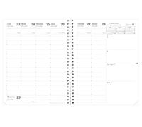 Quo Vadis - Recharge Agenda année scolaire - Spiralé - 2026-2027 - Président S Septembre - Semainier Planning - Français - 13 mois de août à août - 21x27 cm