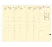 Quo Vadis - Recharge Agenda - 2026 - Ministre Prestige - Semainier Planning - Français - 13 mois de décembre à décembre - 16x24 cm - Papier Clairefontaine ivoire - Fabrication française