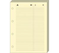 Quo Vadis - Recharge Organiseur - FEUILLES TELEPHONE T21 ivoire 15x21 cm Papier Clairefontaine ivoire