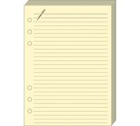 Quo Vadis - Recharge Organiseur - FICHES NOTES T14 ivoire 8x12,5 cm Papier Clairefontaine ivoire