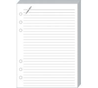 Quo Vadis Recharge Organiseur Fiches notes T17 10x17 cm Blanc Papier Clairefontaine