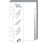 Quo Vadis Recharge Organiseur INTERCALAIRE+REGLE T17 10x17 cm