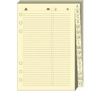 Quo Vadis - Recharge Organiseur - REPERTOIRE TEL T14 Ivoire - 8x12,5 cm